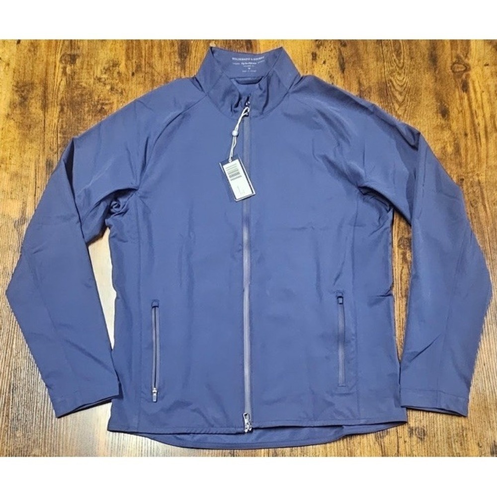 Holderness & Bourne Tailored Fit Hyde Jacket Men's Medium Navy Full Zip Golf NWT